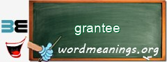 WordMeaning blackboard for grantee